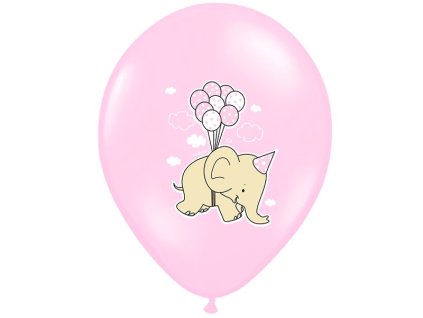 Lacny balon slon ruzovy