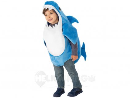 Kostým pre najmenších - Baby Shark modrý (Méret - babáknak 6 - 12 hónap)