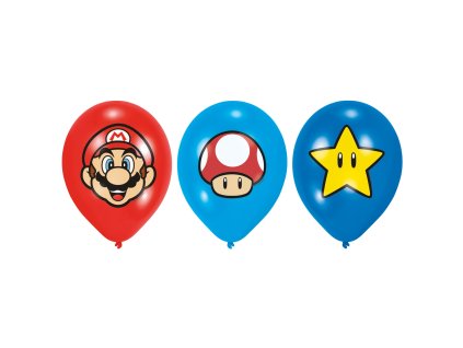 53258 latexove balony super mario 6 ks