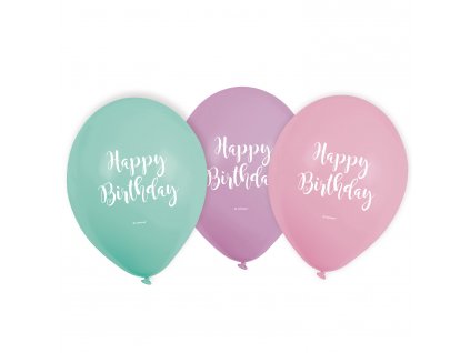 57918 1 latexove balony happy birthday pastelove 6 ks
