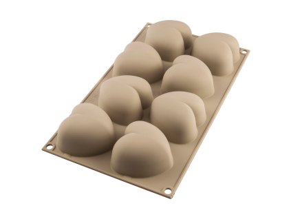 Szilikon szív süti formák 8 db 6,5 cm