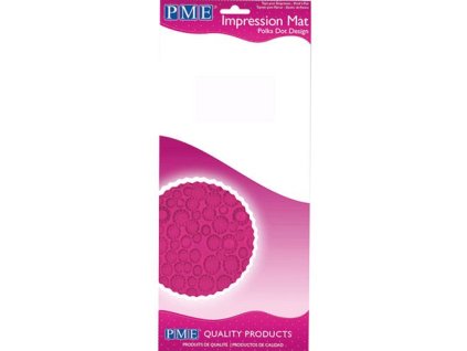 Fondant lenyomatozó fólia Körök - Polka Dot 15 x 30 cm