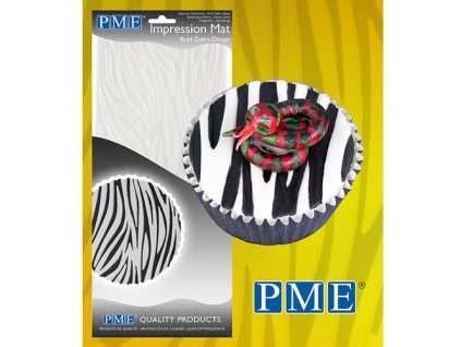 Fondant lenyomatozó fólia Zebra minta 15 x 30,5 cm