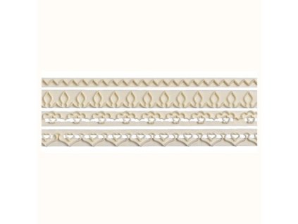 Fondant hullám formázó listák szett 2