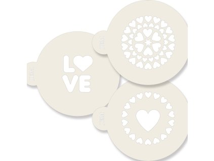 50333 stencil love laska 3 ks