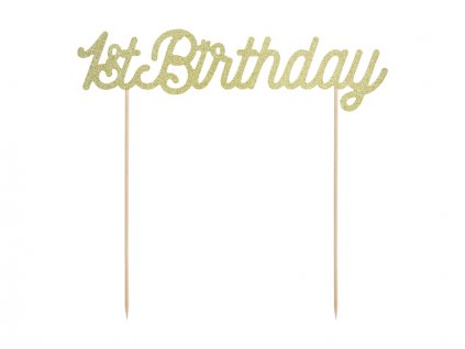 54300 3 zapich na tortu prve narodeniny 1st birthday zlaty