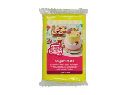 Vanília ízű limezöld fondant Lime Green 250 g