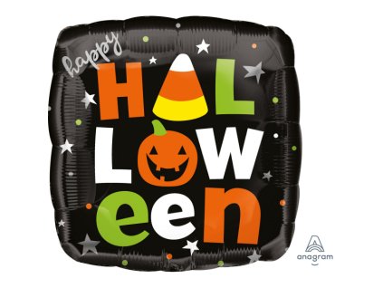 60018 foliovy balon happy halloween stvorec