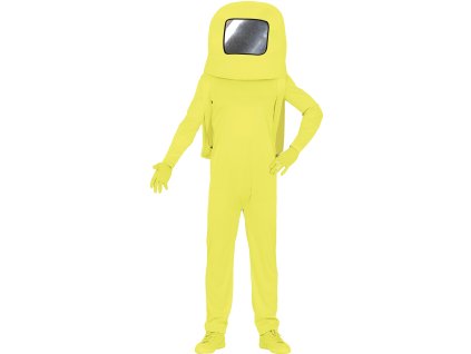 Detský kostým - Among Us žltý (Méret - gyermek M)