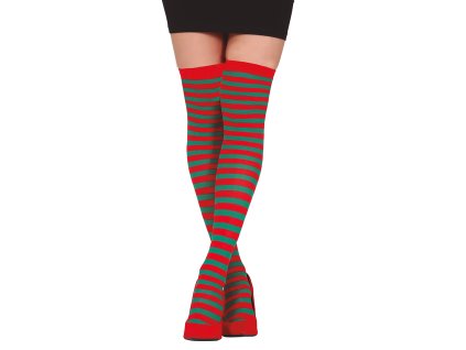Karácsonyi harisnya - piros-zöld