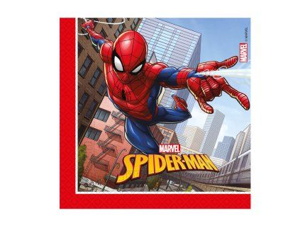 Servítky Spiderman crime 33 x 33 cm 20 ks