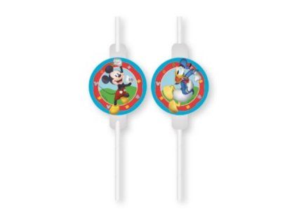 Slamky s motívom Mickey Mouse 4 ks