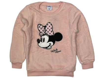 Dievčenská mikina - Minnie Mouse ružová (Méret - gyermek 92)