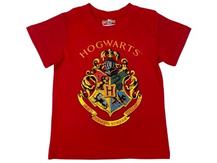 Detské tričko - Harry Potter Hogwarts červené (Méret - gyermek 110)