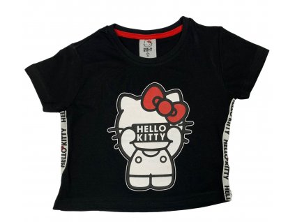 Dievčenské tričko - Hello Kitty čierne (Méret - gyermek 104)