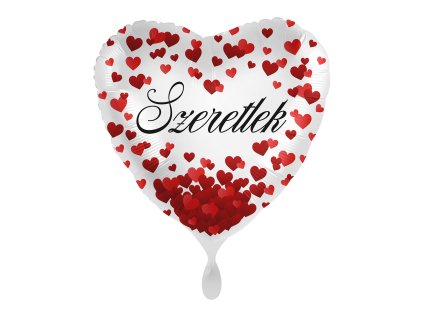 Fóliový balón srdce - Szeretlek
