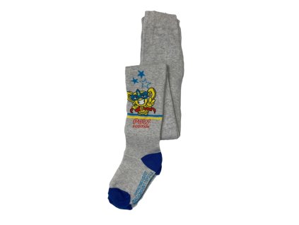 Chlapčenské pančuchy - Super Zings sivé (Méret - gyermek 110/116)