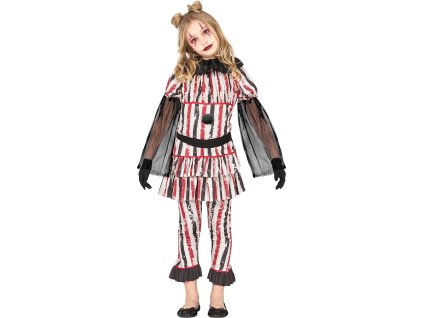 Detský kostým - Klaun Terror dievča (Méret - gyermek M)
