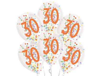 Latex lufi konfettivel 30