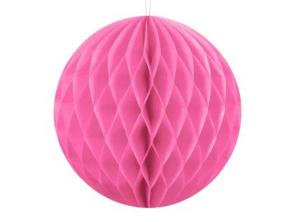 Papierová guľa - ružová 10 cm