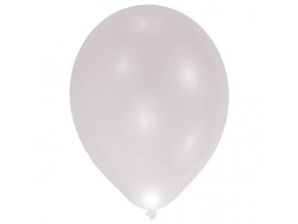 72528 led baloniky strieborne 5 ks