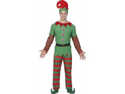 Pánsky kostým - Vianočný Elf (Méret - felnőtt M)