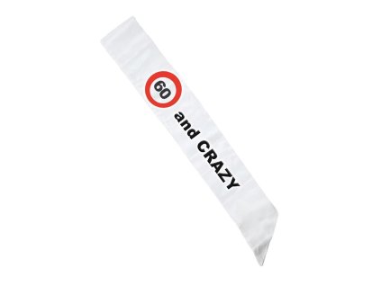 Szülinapi vállszalag - közlekedési tábla 60.