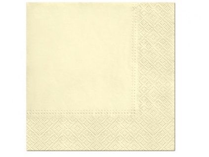 Servítky - krémové 33 x 33 cm 20 ks