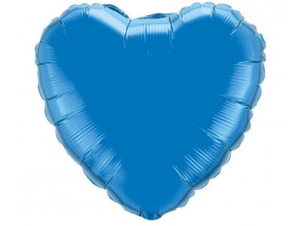 77979 foliovy balon srdce saten tmavomodry 46 cm