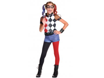 Detský kostým - Harley Quinn DC Comics DELUXE (Méret - gyermek L)