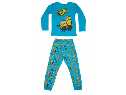 Chlapčenské pyžamo - Mimoni, modré (Méret - gyermek 104)