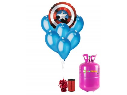 80249 helium party set kapitan amerika