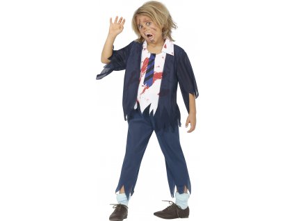 Detský kostým - Stredoškolský Zombie (Méret - gyermek M)
