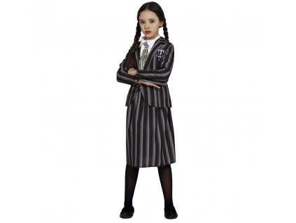 Dievčenský kostým - Wednesday študentka (Méret - gyermek S)