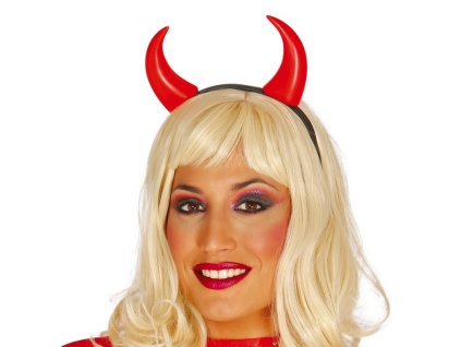 Hajpánt - piros szarvak