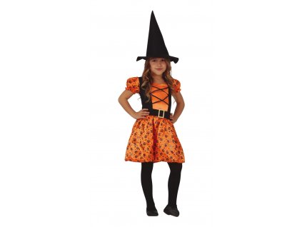 Dievčenský kostým - Tekvicová čarodejnica (Méret - gyermek S)