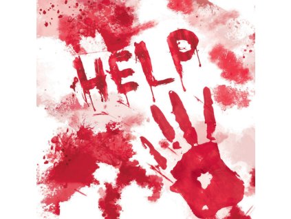 Krvavé servítky - HELP 33 x 33 cm