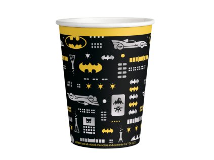 84639 papierove pohare batman 250 ml