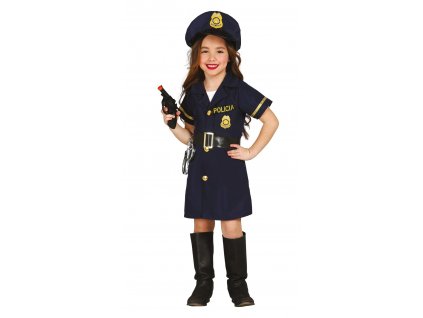 Dievčenský kostým - Policajtka (Méret - gyermek S)