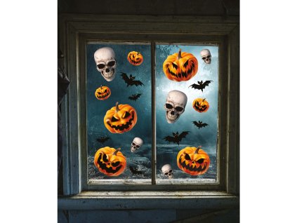 85512 dekoracia na okno halloween