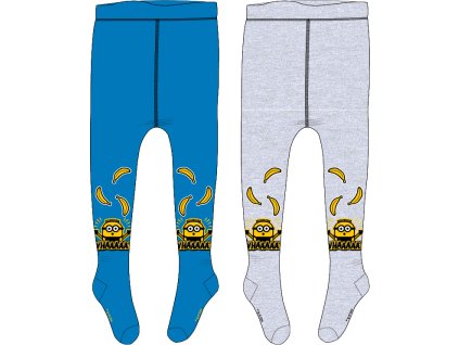 Chlapčenské pančuchy - Mimoni, modré (Méret - gyermek 110/116)