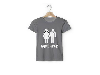 Párové tričko pánske - Game Over
