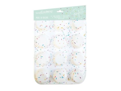 Szilikon muffin forma- Funfetti színes 12 db