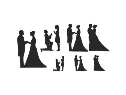 Patchwork vykrajovačka - Svadba