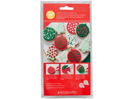 Sada vykrajovačiek a stencil 4 ks