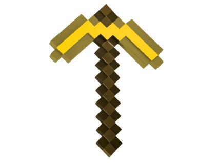 Minecraft krompáč - zlatý