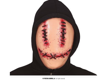 Maska - Zašité oči a ústa