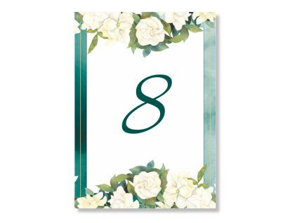 Číslo stola - Smaragd