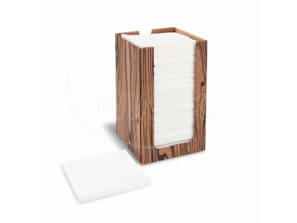 Servítky PREMIUM biele 20 x 20 cm v boxe [100 ks]