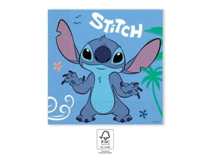 Papír szalvéta - Stitch 33 x 33 cm 20 db